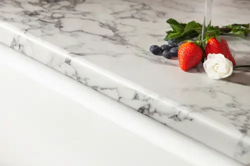 Click Here To Enlarge This Photo Of Marble Calcutta Worktop - 5154