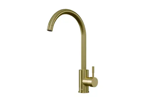 Click Here To Enlarge This Photo Of Side Lever Brushed Tap