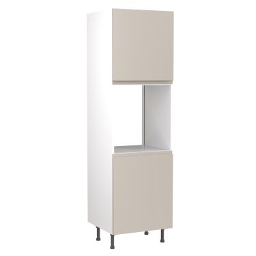 Click Here To Enlarge This Photo Of Kitchen Kit Flatpack J Pull Ultra Matt Light Grey 600 Tall Unit Single Oven - FKKJ0731