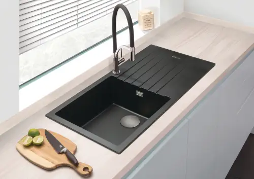 Click Here To Enlarge This Photo Of Granite Sink with Drainer