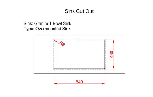 Click Here To Enlarge This Photo Of Granite Sink with Drainer