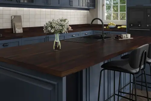 Click Here To Enlarge This Photo Of Santiago Walnut Laminate Worktop