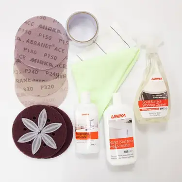 Click Here To Enlarge This Photo Of Unika Solid Surface Acrylic Worktop - AC-UN