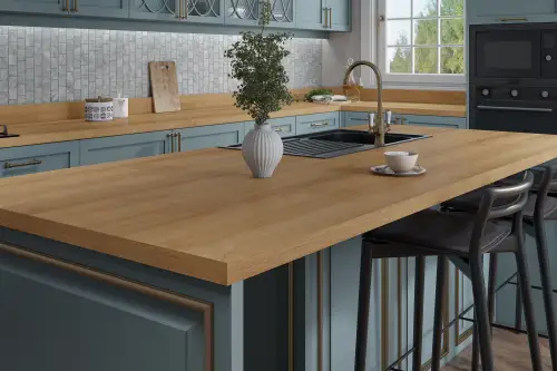 Click Here To Enlarge This Photo Of Sherwood Oak Luxury Laminate Worktop - EIL730