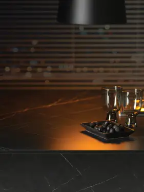 Click Here To Enlarge This Photo Of Aria Nero Grafite Compact Laminate Worktop - F9485