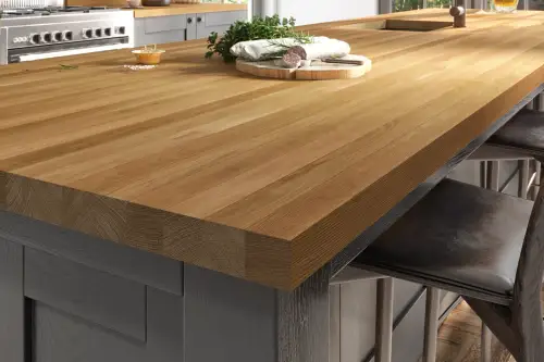 Click Here To Enlarge This Photo Of De Terra Full Stave Oak Worktop - FS40