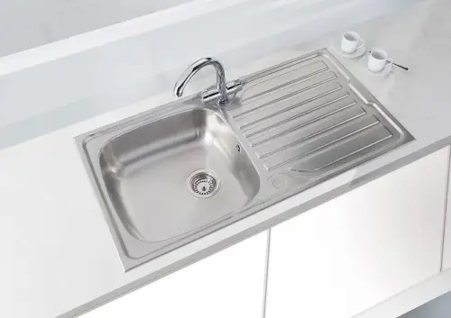 Click Here To Enlarge This Photo Of Stainless Steel Sink with Drainer - SS-1BD