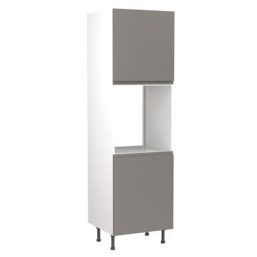 Click Here To Enlarge This Photo Of Kitchen Kit Flatpack J Pull Ultra Matt Dust Grey 600 Tall Unit Single Oven - FKKJ0831
