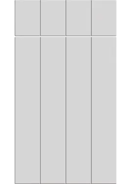 Click Here To Enlarge This Photo Of Bella Porcelain White : Style Austin. MDF Vinyl Wrapped Door/Drawer