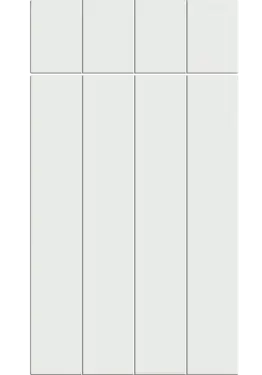 Click Here To Enlarge This Photo Of Bella Satin White : Style : Austin. MDF Vinyl Wrapped Door/Drawer