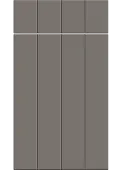 Bella Supermatt Taupe : Style : Austin. MDF Vinyl Wrapped Door/Drawer