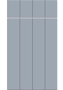 Click Here To Enlarge This Photo Of Bella Supermatt Denim : Style : Austin. MDF Vinyl Wrapped Door/Drawer