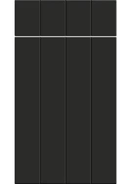 Click Here To Enlarge This Photo Of Bella Supermatt Graphite : Style : Austin. MDF Vinyl Wrapped Door/Drawer