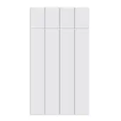 Bella Supermatt White : Style : Austin. MDF Vinyl Wrapped Door/Drawer