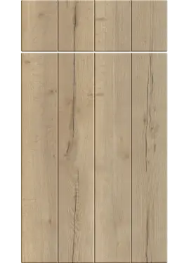 Click Here To Enlarge This Photo Of Bella Halifax Natural Oak : Style : Austin. MDF Vinyl Wrapped Door/Drawer