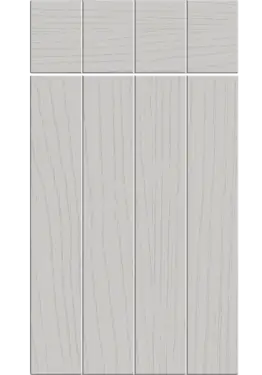 Click Here To Enlarge This Photo Of Bella Paintflow Matt Light Grey : Style : Austin. MDF Vinyl Wrapped Door/Drawer