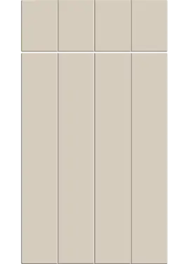 Click Here To Enlarge This Photo Of Bella Supermatt Taupe Grey : Style : Austin. MDF Vinyl Wrapped Door/Drawer