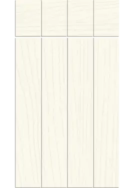 Click Here To Enlarge This Photo Of Bella Paintflow Matt White : Style : Austin. MDF Vinyl Wrapped Door/Drawer