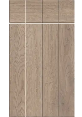 Click Here To Enlarge This Photo Of Bella Cremona Oak Cannolo : Style : Austin. MDF Vinyl Wrapped Door/Drawer