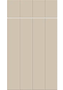 Click Here To Enlarge This Photo Of Bella Supermatt Macademia : Style : Austin. MDF Vinyl Wrapped Door/Drawer