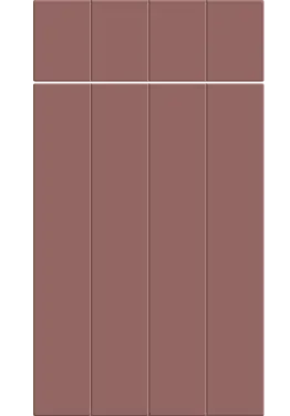 Click Here To Enlarge This Photo Of Bella Supermatt Rusty Red : Style : Austin. MDF Vinyl Wrapped Door/Drawer