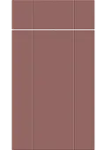 Bella Supermatt Rusty Red : Style : Austin. MDF Vinyl Wrapped Door/Drawer
