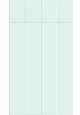 Click Here To Enlarge This Photo Of Bella Supermatt Scandinavian Blue : Style : Austin. MDF Vinyl Wrapped Door/Drawer