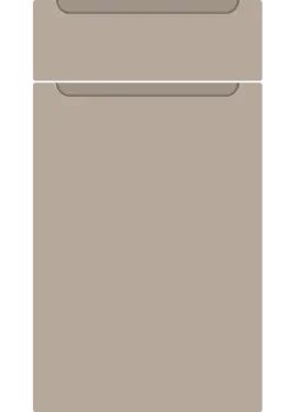 Click Here To Enlarge This Photo Of Bella Supermatt Cashmere : Style : Chelsea. MDF Vinyl Wrapped Door/Drawer