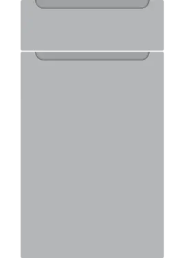Click Here To Enlarge This Photo Of Bella Matt Dove Grey : Style : Chelsea. MDF Vinyl Wrapped Door/Drawer