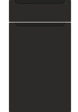 Click Here To Enlarge This Photo Of Bella Supermatt Graphite : Style : Chelsea. MDF Vinyl Wrapped Door/Drawer