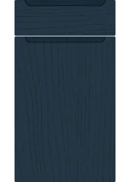 Click Here To Enlarge This Photo Of Bella Paintflow Matt Indigo Blue : Style : Chelsea. MDF Vinyl Wrapped Door/Drawer