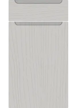 Click Here To Enlarge This Photo Of Bella Paintflow Matt Light Grey : Style : Chelsea. MDF Vinyl Wrapped Door/Drawer