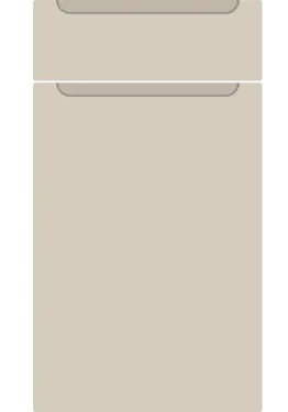 Click Here To Enlarge This Photo Of Bella Supermatt Taupe Grey : Style : Chelsea. MDF Vinyl Wrapped Door/Drawer