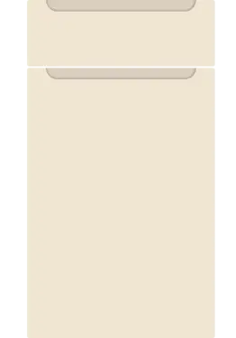 Click Here To Enlarge This Photo Of Bella Supermatt Carat Beige : Style : Chelsea. MDF Vinyl Wrapped Door/Drawer