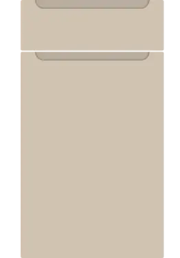 Click Here To Enlarge This Photo Of Bella Supermatt Macademia : Style : Chelsea. MDF Vinyl Wrapped Door/Drawer