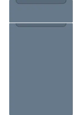 Click Here To Enlarge This Photo Of Bella Supermatt Misty Blue : Style : Chelsea. MDF Vinyl Wrapped Door/Drawer