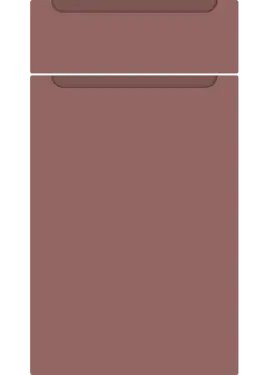 Click Here To Enlarge This Photo Of Bella Supermatt Rusty Red : Style : Chelsea. MDF Vinyl Wrapped Door/Drawer