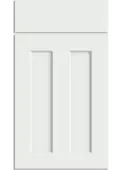 Bella Satin White : Style : Chester. MDF Vinyl Wrapped Door/Drawer