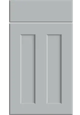 Click Here To Enlarge This Photo Of Bella Matt Dove Grey : Style : Chester. MDF Vinyl Wrapped Door/Drawer