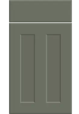 Click Here To Enlarge This Photo Of Bella Supermatt Smoke Green : Style : Chester. MDF Vinyl Wrapped Door/Drawer
