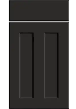 Click Here To Enlarge This Photo Of Bella Supermatt Graphite : Style : Chester. MDF Vinyl Wrapped Door/Drawer