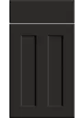 Bella Supermatt Graphite : Style : Chester. MDF Vinyl Wrapped Door/Drawer