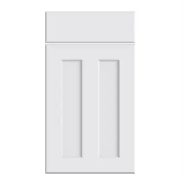 Click Here To Enlarge This Photo Of Bella Supermatt White : Style : Chester. MDF Vinyl Wrapped Door/Drawer