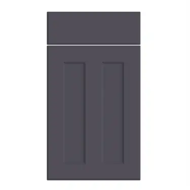Click Here To Enlarge This Photo Of Bella Supermatt Indigo Blue : Style : Chester. MDF Vinyl Wrapped Door/Drawer