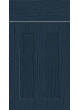 Click Here To Enlarge This Photo Of Bella Paintflow Matt Indigo Blue : Style : Chester. MDF Vinyl Wrapped Door/Drawer