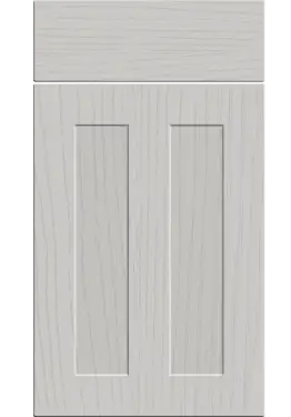 Click Here To Enlarge This Photo Of Bella Paintflow Matt Light Grey : Style : Chester. MDF Vinyl Wrapped Door/Drawer