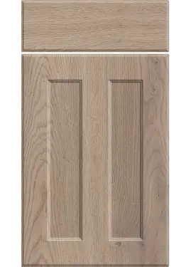Click Here To Enlarge This Photo Of Bella Cremona Oak Cannolo : Style : Chester. MDF Vinyl Wrapped Door/Drawer