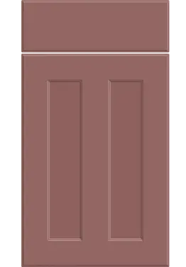 Click Here To Enlarge This Photo Of Bella Supermatt Rusty Red : Style : Chester. MDF Vinyl Wrapped Door/Drawer