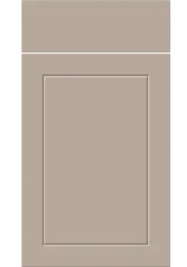 Click Here To Enlarge This Photo Of Bella Supermatt Cashmere : Style : Dalton. MDF Vinyl Wrapped Door/Drawer