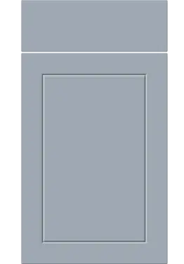 Click Here To Enlarge This Photo Of Bella Supermatt Denim : Style : Dalton. MDF Vinyl Wrapped Door/Drawer